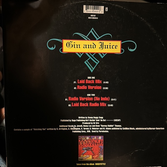 Snoop Doggy Dogg – Gin And Juice (1994) Death Row Records - Picture 2 of 2